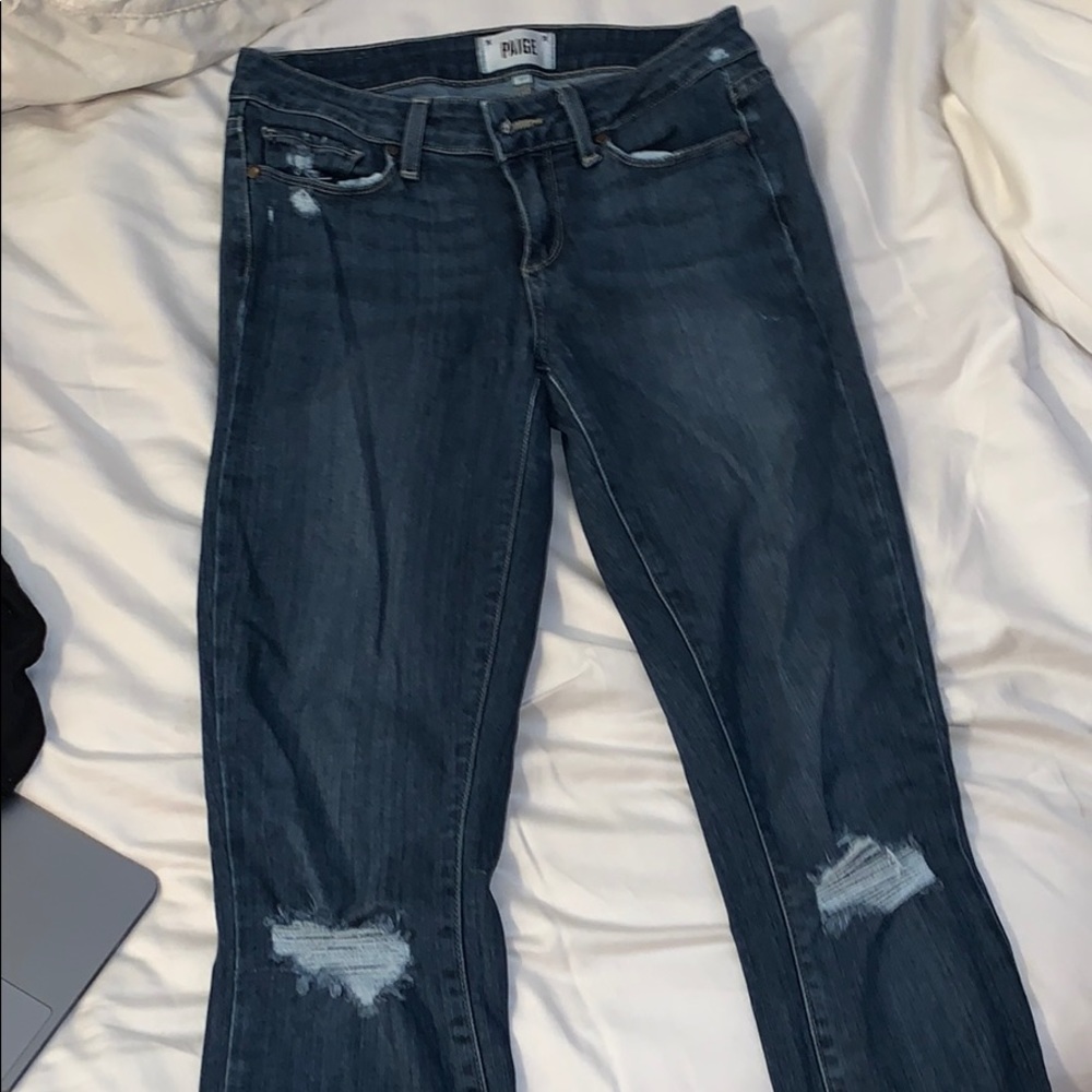 Paige skinny ripped jeans